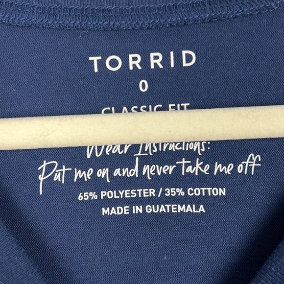 Torrid classic fit long sleeve tshirt with rose and Lightning graphic - Picture 3 of 8